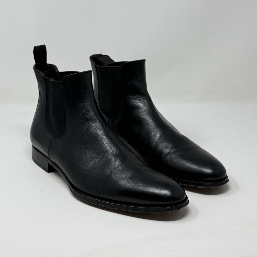 To Boot New York Adam Derrick Myles Chelsea Boots Mens 10 Black Calf Leather